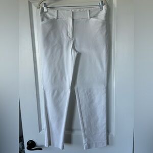 Talbots White Hampshire Ankle Pants